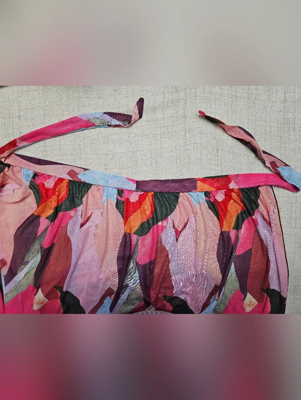 Multicolor Abstract Print Bikini Sarong Skirt - Shein